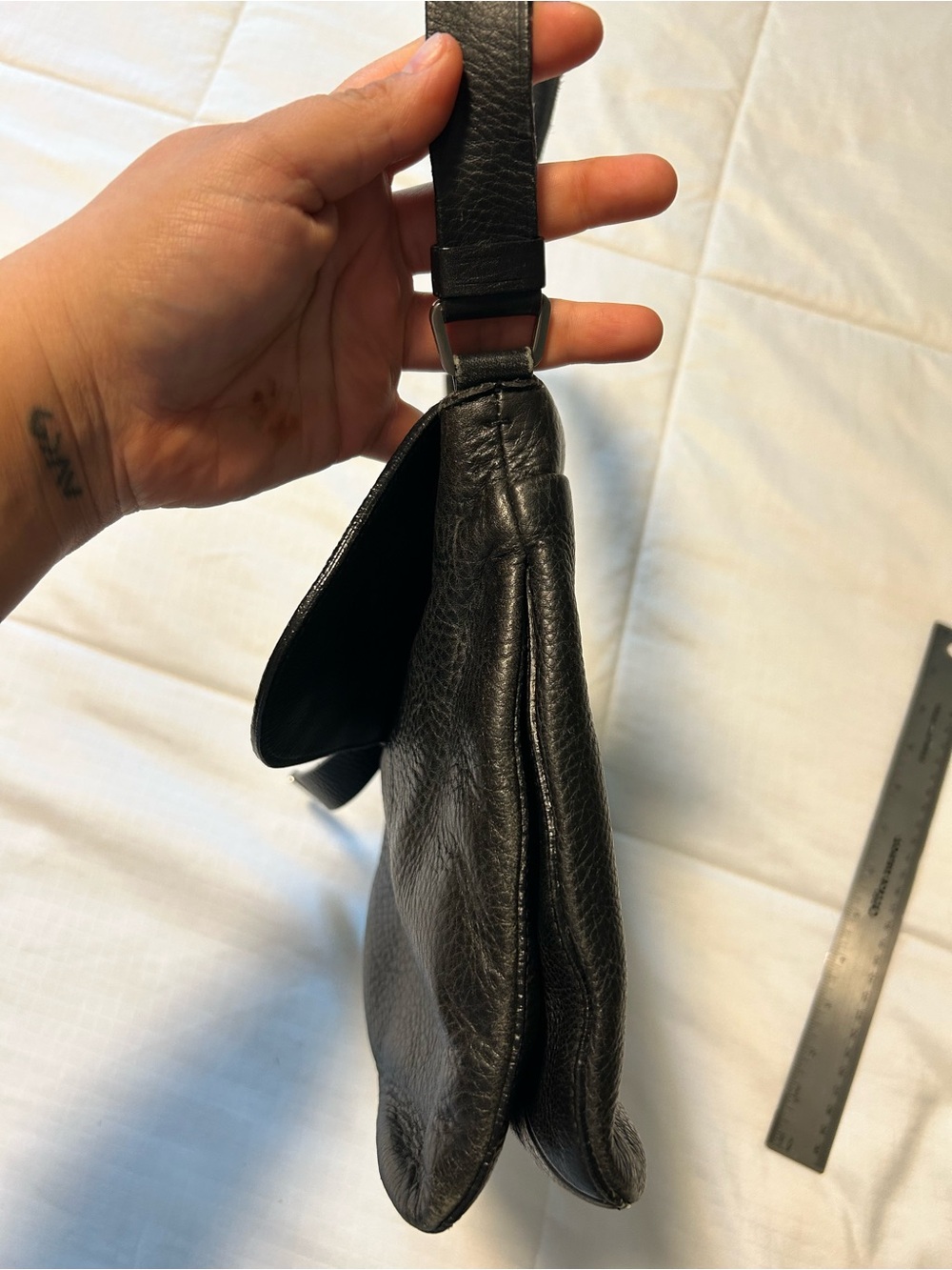 Prada Black Leather Shoulder Bag - Picture 7 of 9